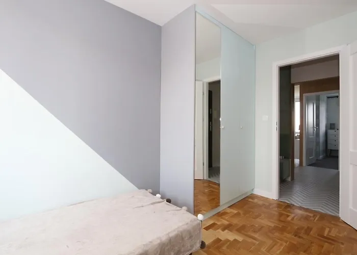 Homestay szállás Romaszewskiego Zoliborz Bedroom Pokoj Metro